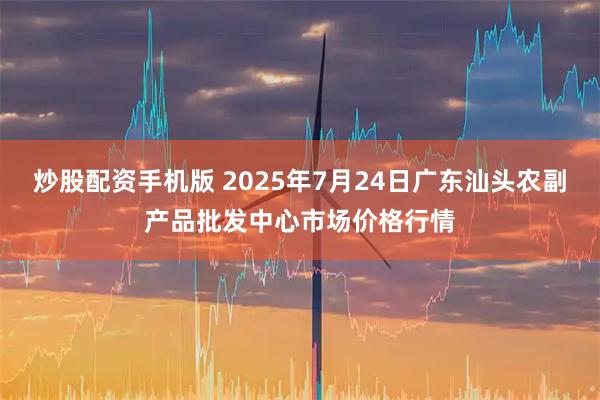 炒股配资手机版 2025年7月24日广东汕头农副产品批发中心市场价格行情